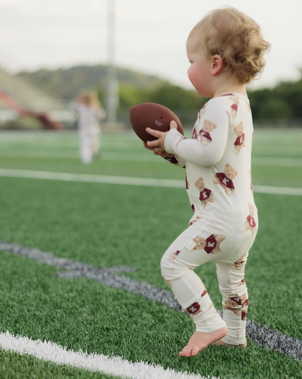 Lil Krew &amp; Co - Wholesale Slaappak - Baby - Vintage Teddy Bamboe Rits Pyjama&#x27;s4