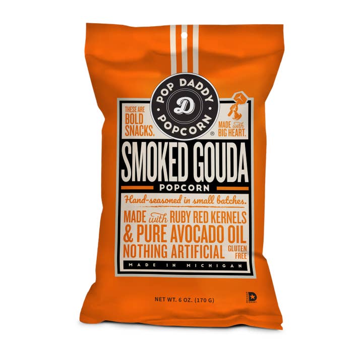 Pop Daddy Snacks - Wholesale Popcorn - Pop Daddy – Smoked Gouda Flavored Popcorn 6.0oz