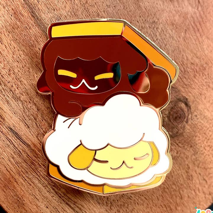 “S’mores Sheep” Enamel Pin for wholesale by Loppy Rae