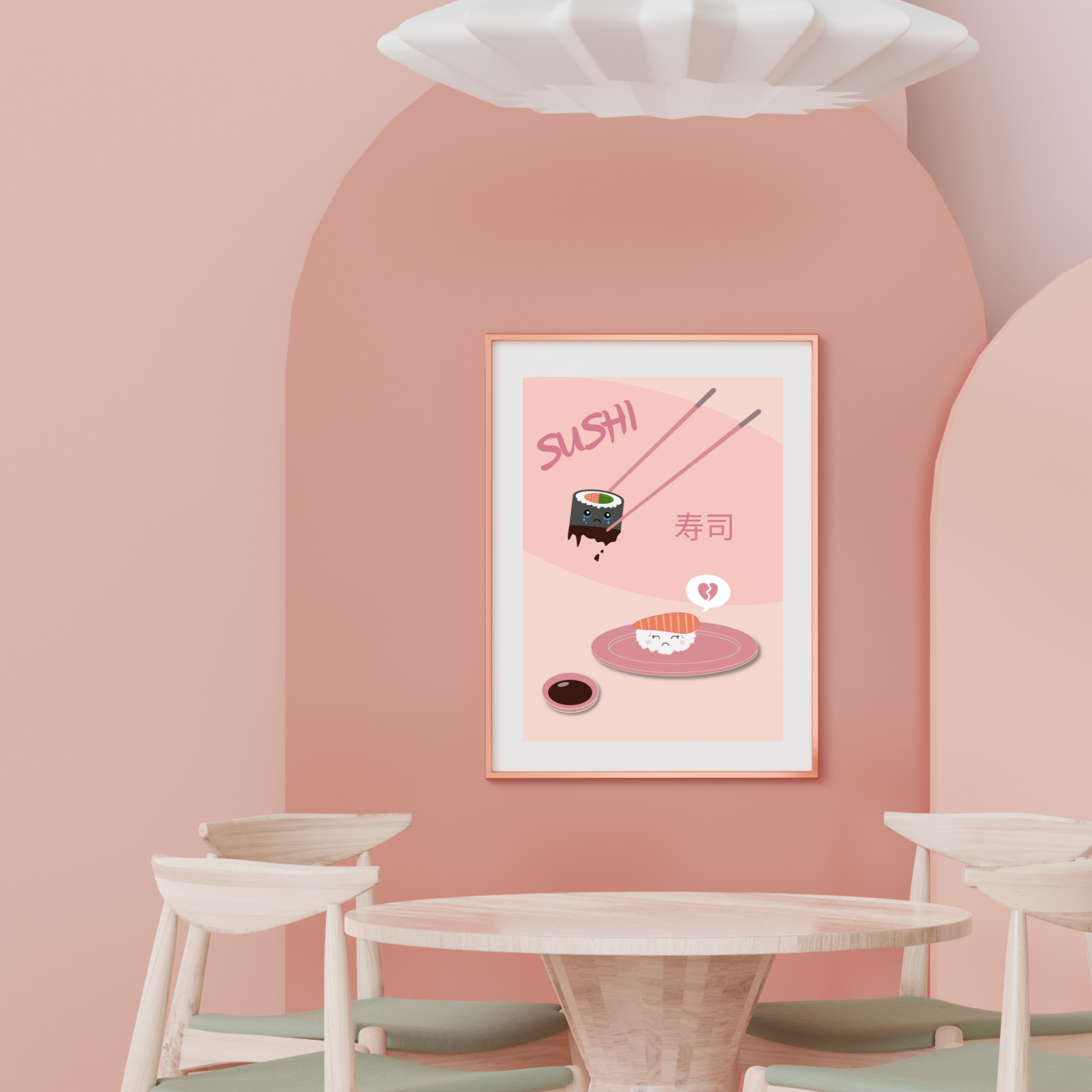 Atelier Naholi - Wholesale Art Print - Display sushi "separation"1