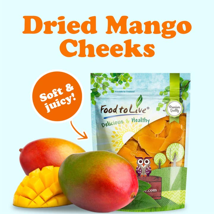 Food To Live - Wholesale Dried/Dehydrated Fruit - Dried Mango Cheeks – Premium Quality, Unsweetened, Kosher3