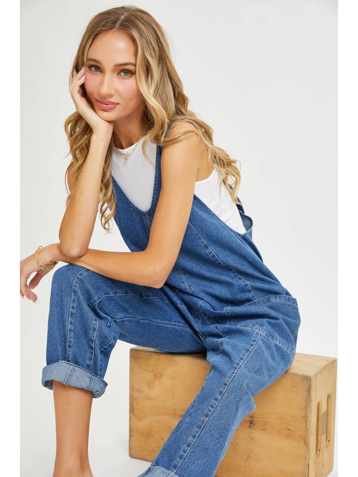 Sweet Lovely by Jen - Wholesale Jumpsuit - Women's - BESTSELLER ONE-AND-DONE DENIM JUMPSUIT15