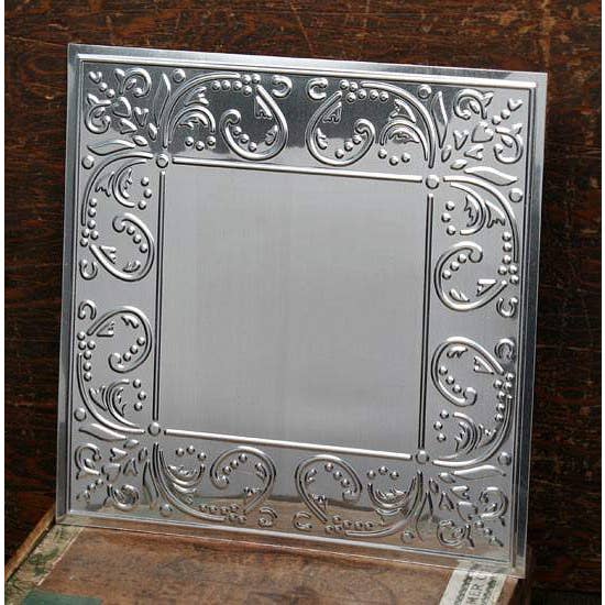 Factory Direct Craft - Wholesale Craft Supplies - 8" Galvanized Vintage-Inspired Ceiling Tile (Choose Style)1
