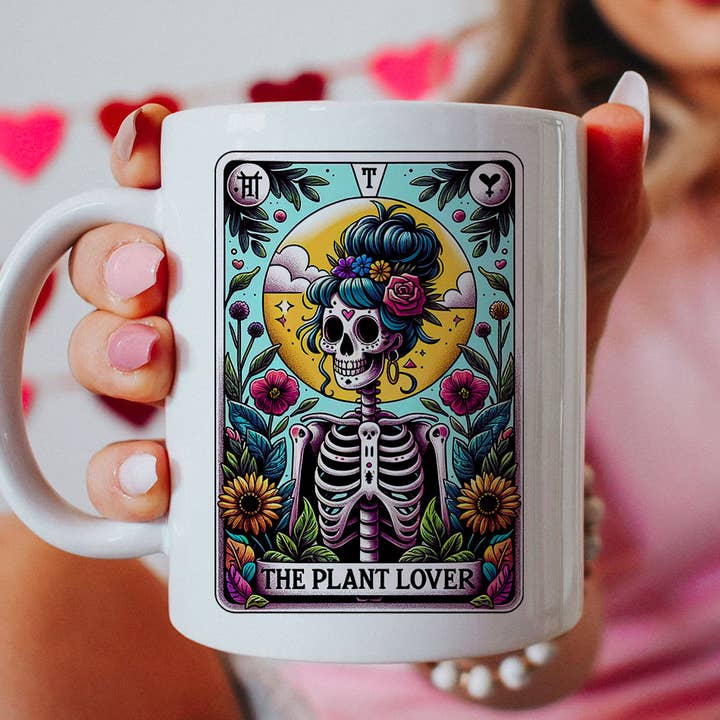 The Plant Lover Tarot Full Color - Caneca de Café Plant Lover por atacado de House Of Rodan