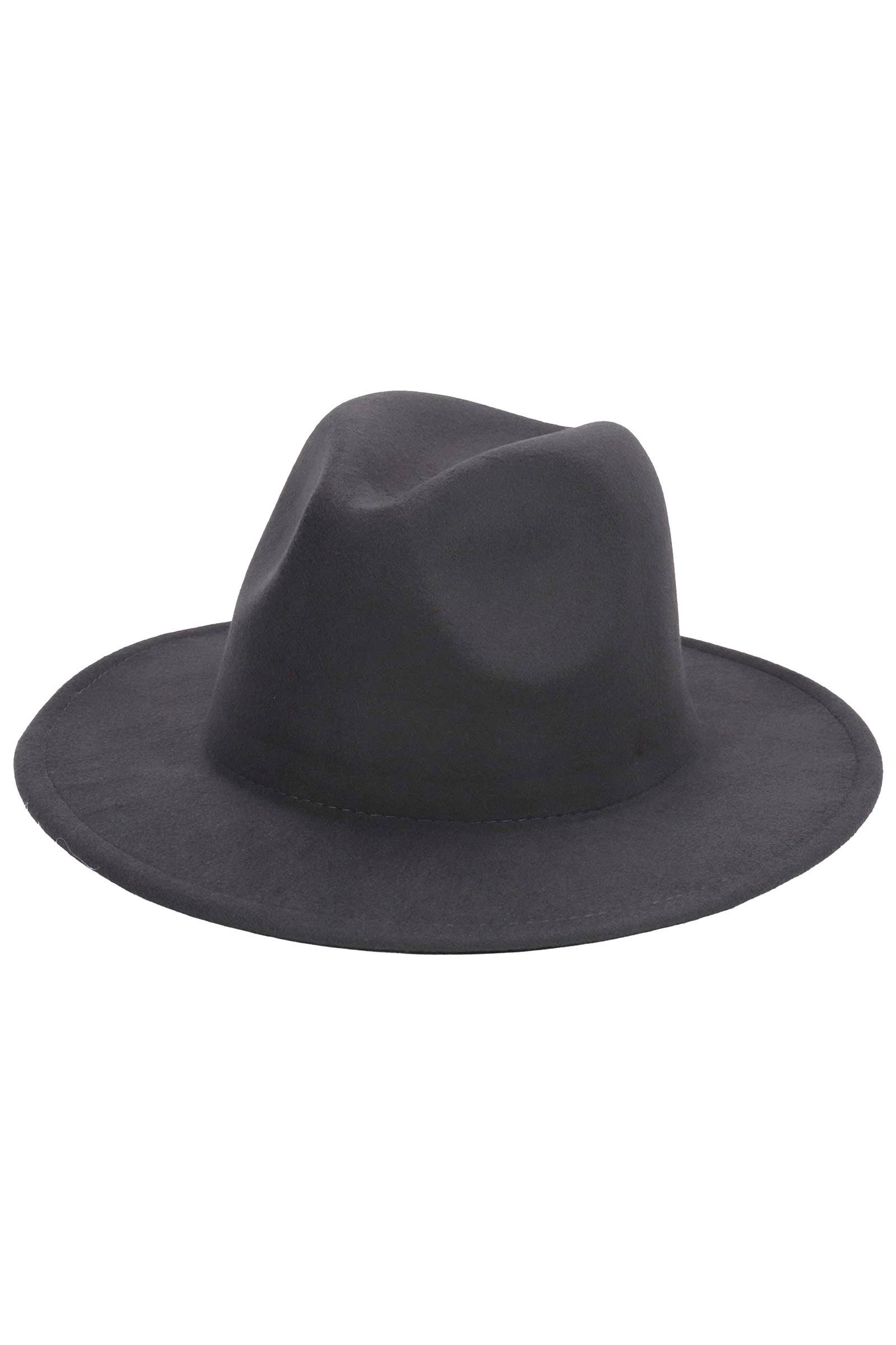 Cap Zone - Wholesale Fedora – Women’s - Solid Plain Standard Brim Felt Rancher Hat10