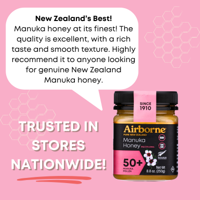 Airborne Honey USA – wholesale Honey – Manuka 50+ Multifloral Honey | Raw | Unfiltered 8.8oz2