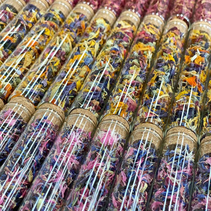 The Peel Thing - Wholesale Food Gift Basket - Edible Flower Sprinkles-Rainbow Mix ** Gift Size - Test Tube