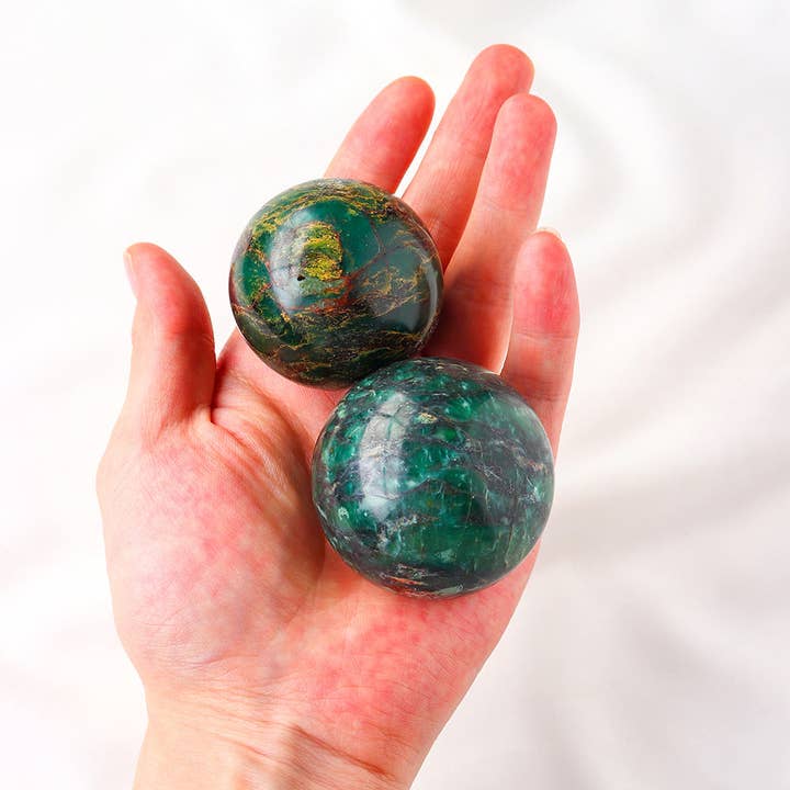 Moon Rituals - Wholesale Spiritual Stone/Crystal - Exquisite Emerald Sphere - Channel the Essence of Renewal