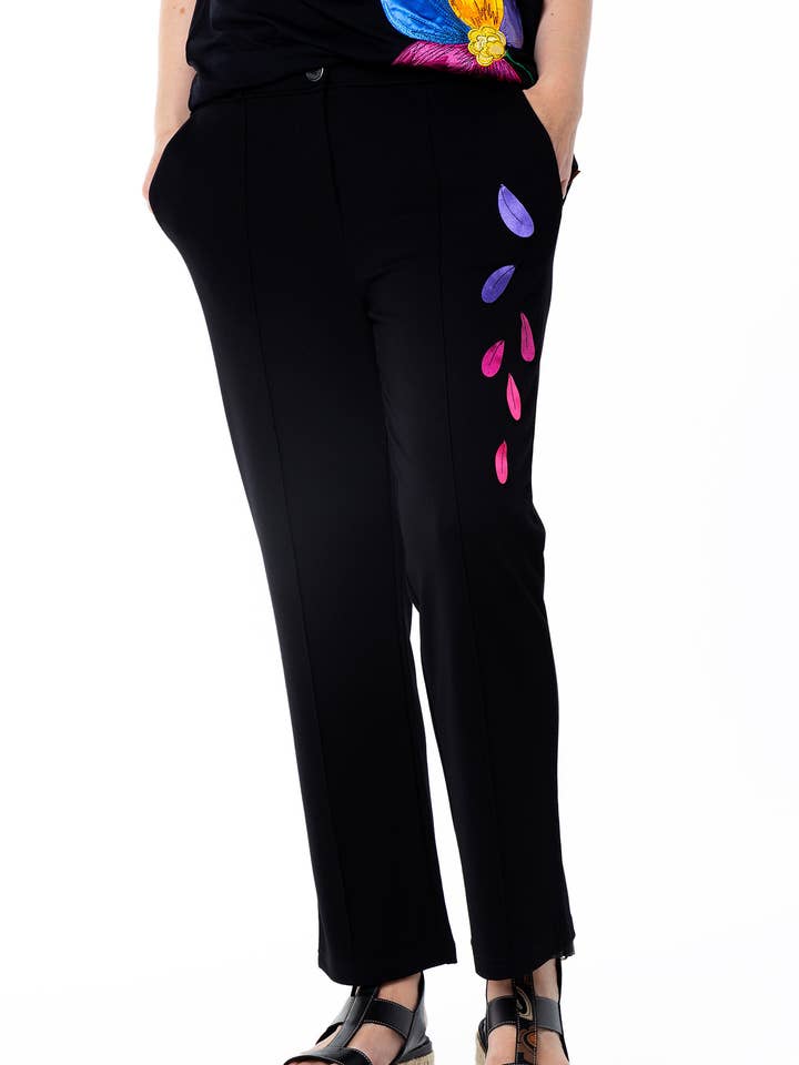 Brillo zwarte capribroek voor wholesale door Mamatayoe