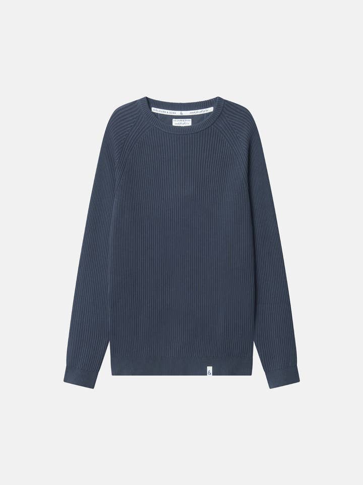 Camisola canelada - Midnight por atacado de COLOURS & SONS