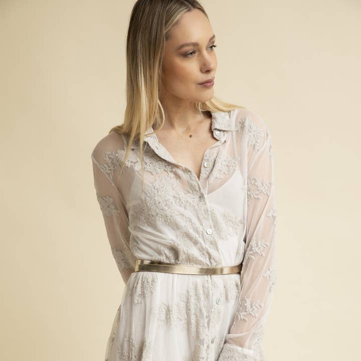 Skjortekjole Esmeralda for engroshandel hos Chez Moi