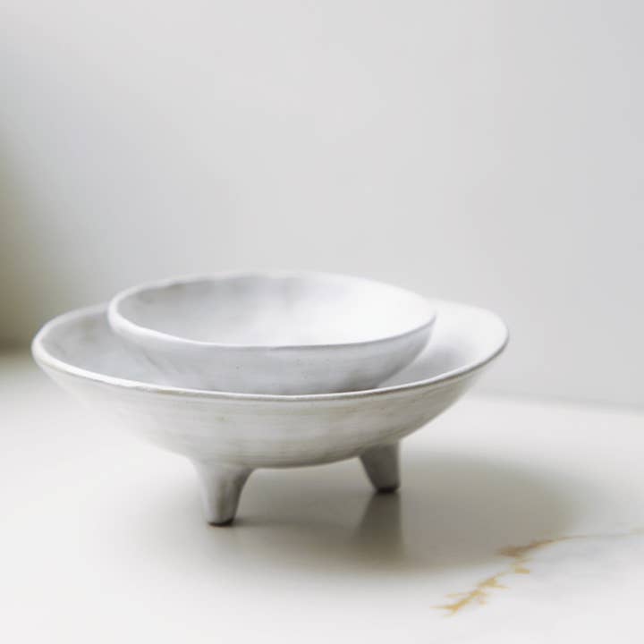 Fodory - Wholesale Decorative Plate/Dish/Bowl - Footed Ceramic Display Bowl