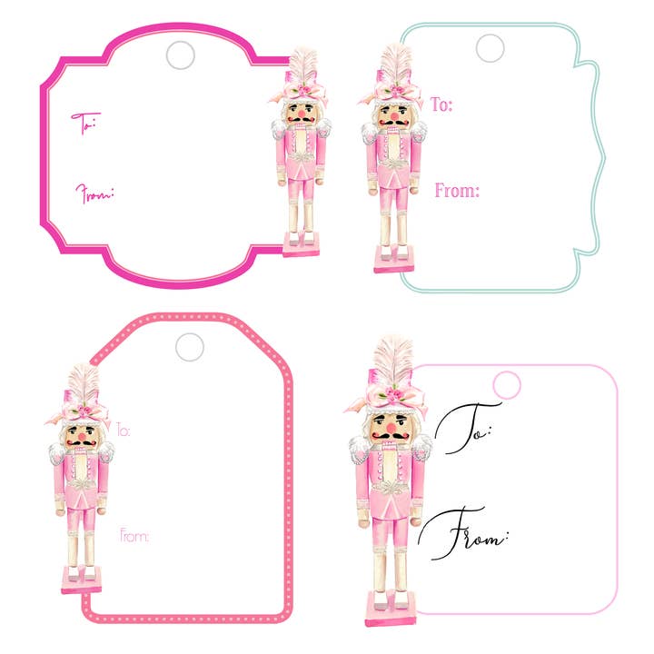 COMBO DE ETIQUETA DE REGALO DE ACRÍLICO ESCRIBIBLE CASCANUECES COUTURE para venta al por mayor de XO ACRYLICS | ACRYLIC STICKS