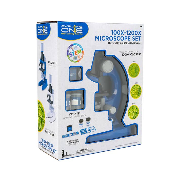 Explore Scientific - Wholesale Toy Set - Kids - Explore One 100x-1200x Microscope Set