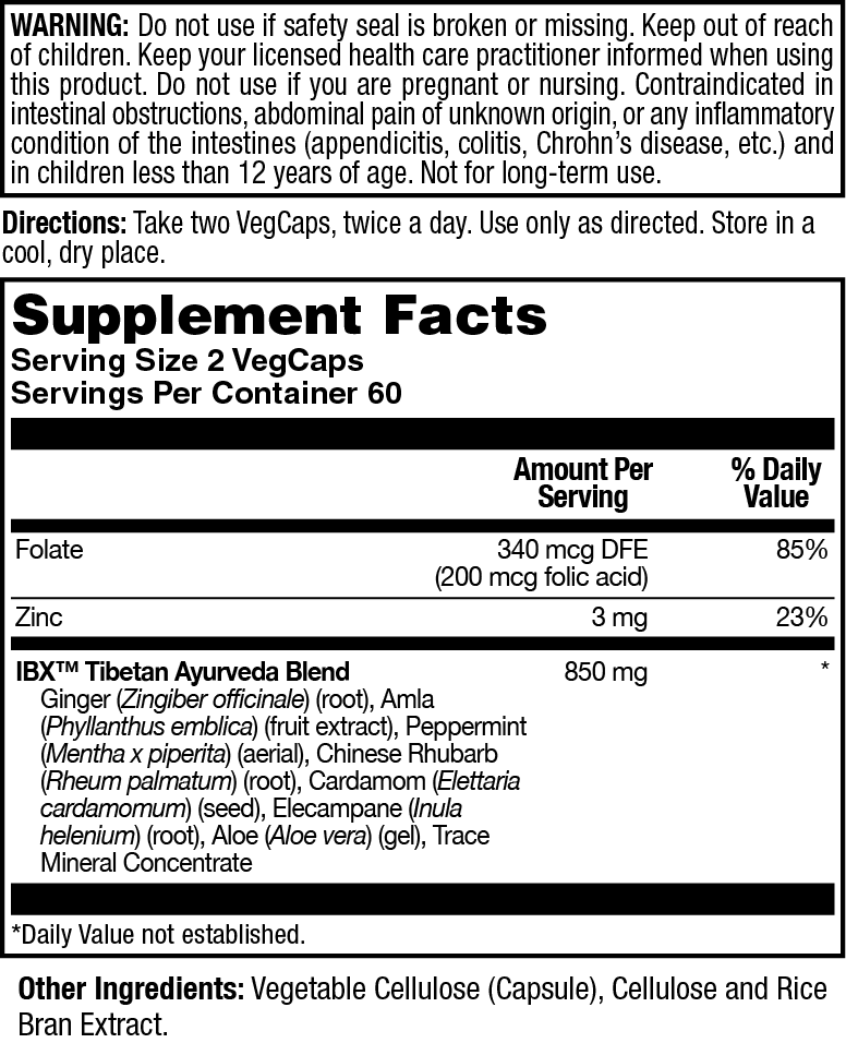 Natural Balance - Wholesale Oral Supplement/Vitamin - IBx Bowel Formula1