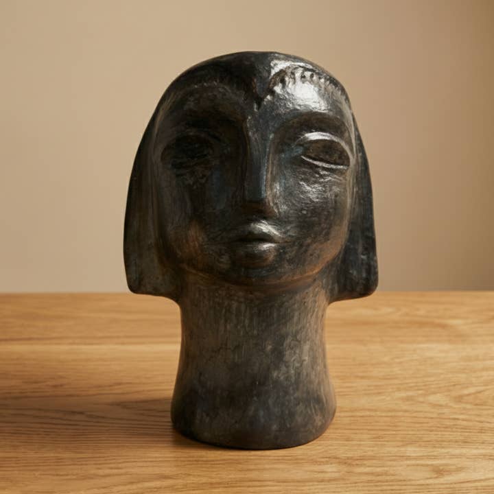 Sejnane terracotta beeld Elysa - Zwart voor wholesale door KAYZA