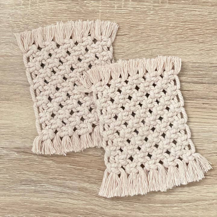 Knotty Mama Studios – wholesale Coasters – Macrame Coasters