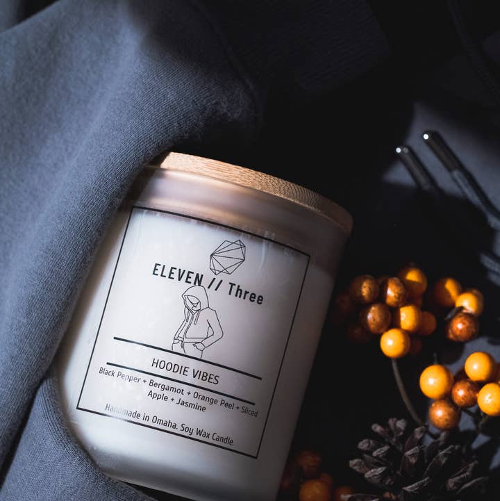 ELEVEN//Three - Wholesale Jar/Filled Candle - HOODIE VIBES6