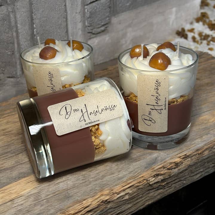 Die Rhoen Kerze - Wholesale Jar/Filled Candle - Three Hazelnuts Food Candle1