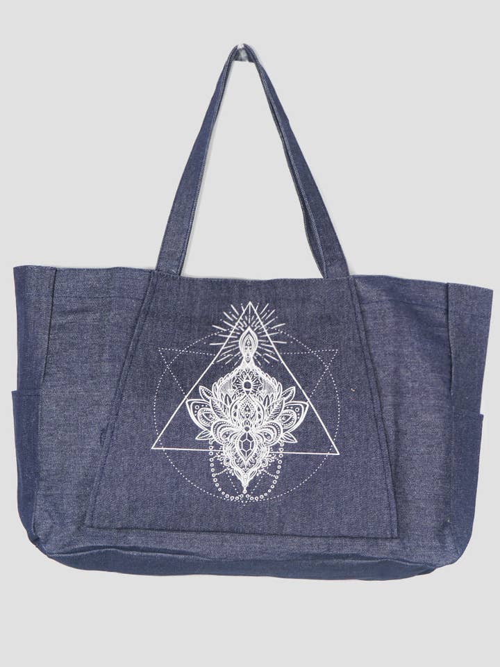 Yoga Pilates Mat Carrier Canvas Tote Bag for wholesale by Wild Honey