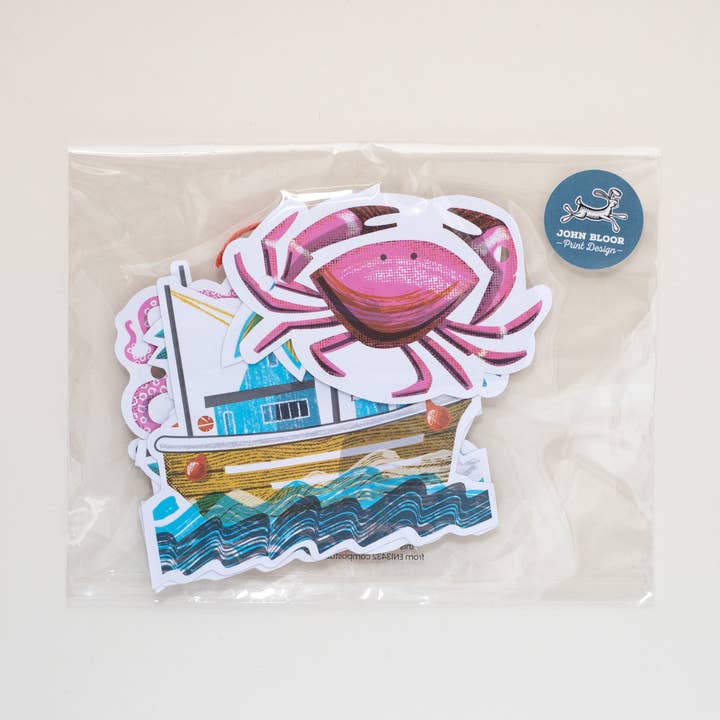 John Bloor Printmaker - Wholesale Bunting/Garland - Coastal garland1