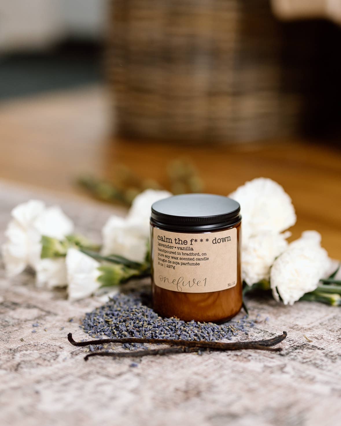 onefive1 – Großhandel Kerze im Glas / gefüllte Kerze – calm the f*** down Sojawachskerze - SIGNATURE LINE0
