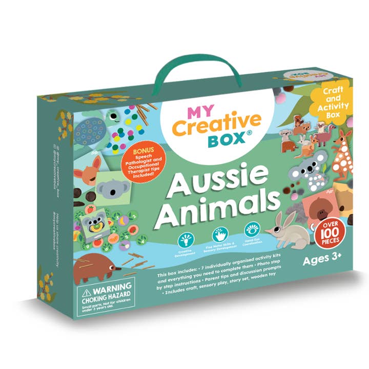 Boîte d'activités et d'artisanat sur les animaux australiens pour la vente par My Creative Box