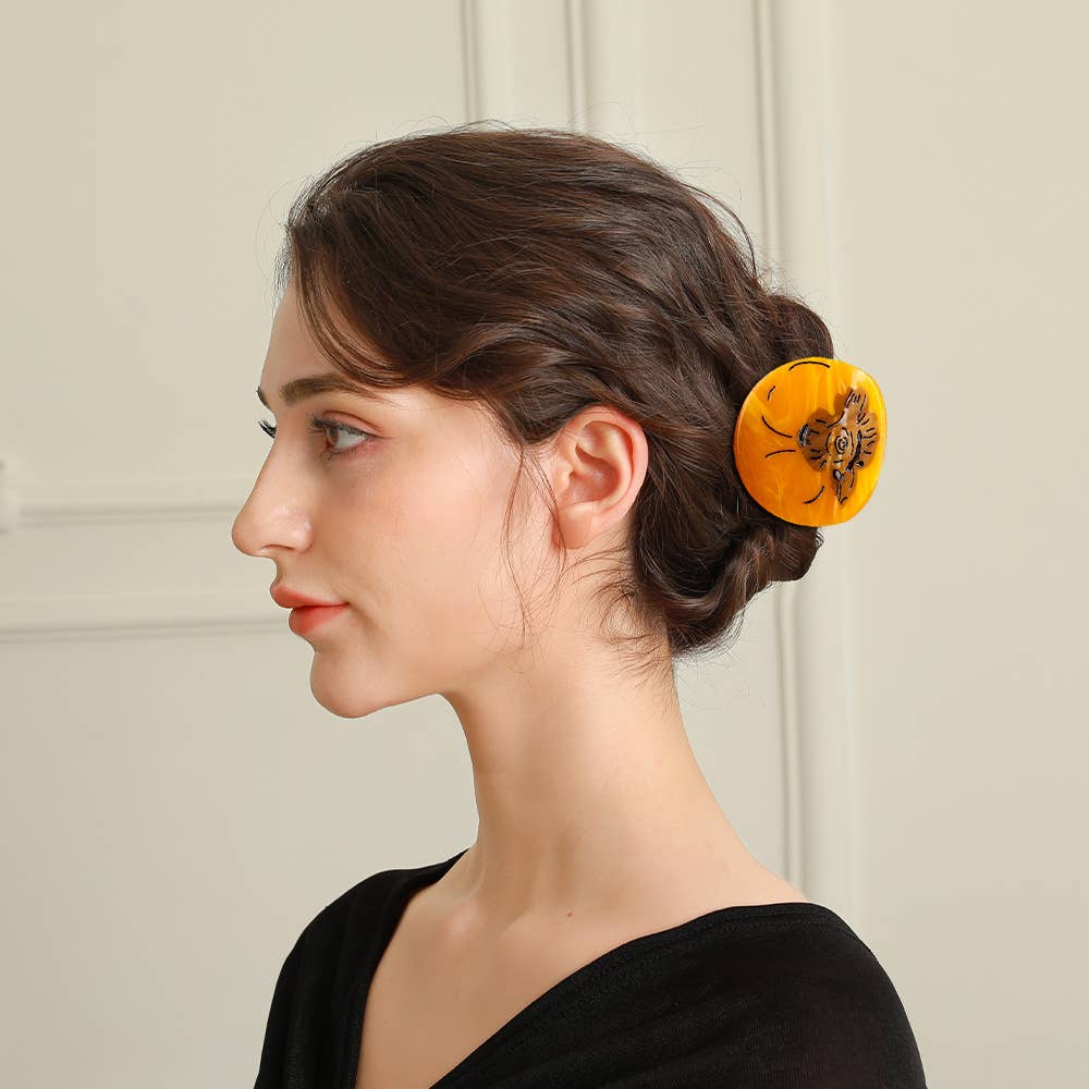 SOMETHING MINTY - Wholesale Hair Clip - Women's - Persimmon Fruit Hair Claw Clip