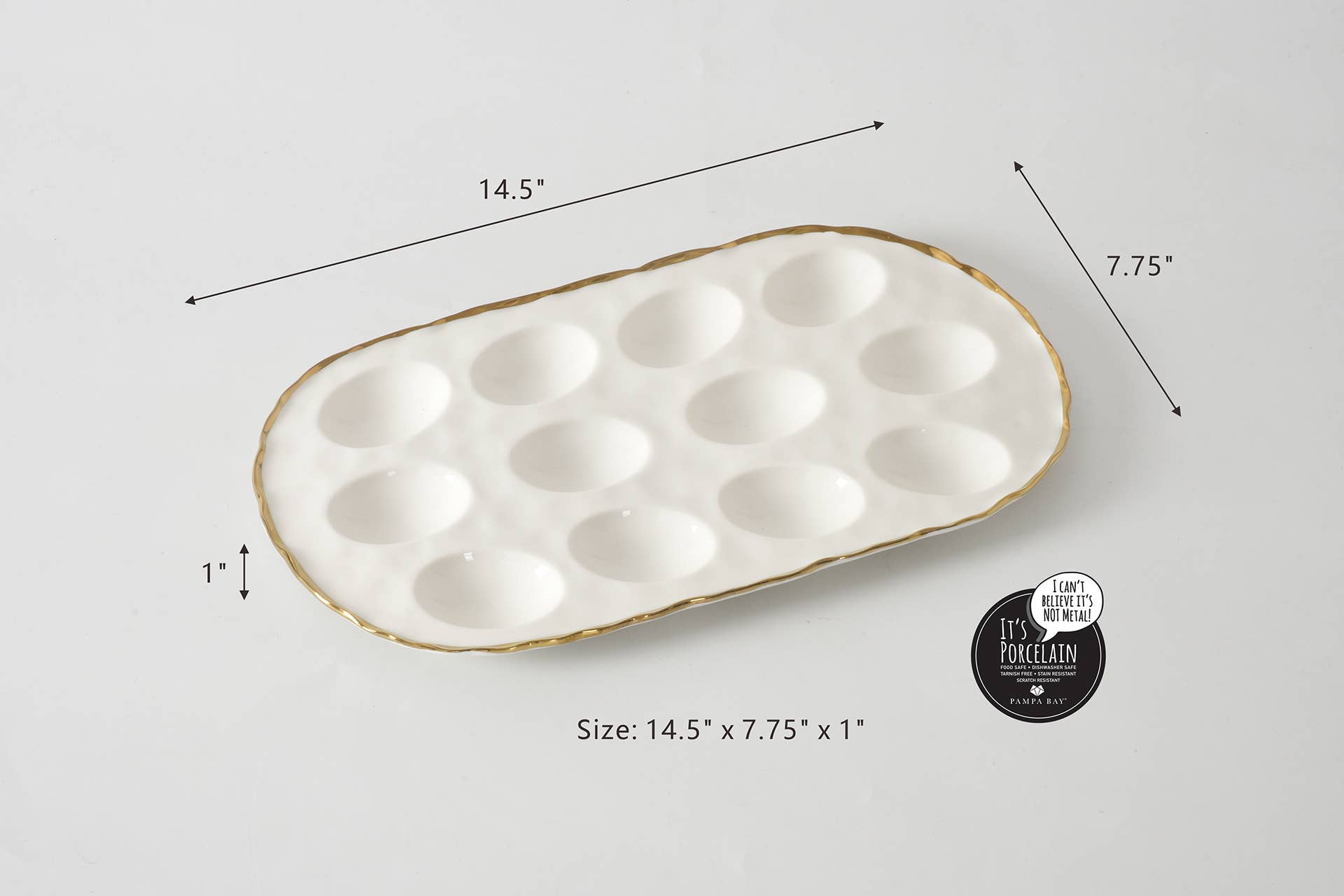 Pampa Bay - Wholesale Egg Cup/Holder - Oval Deviled Egg Tray1