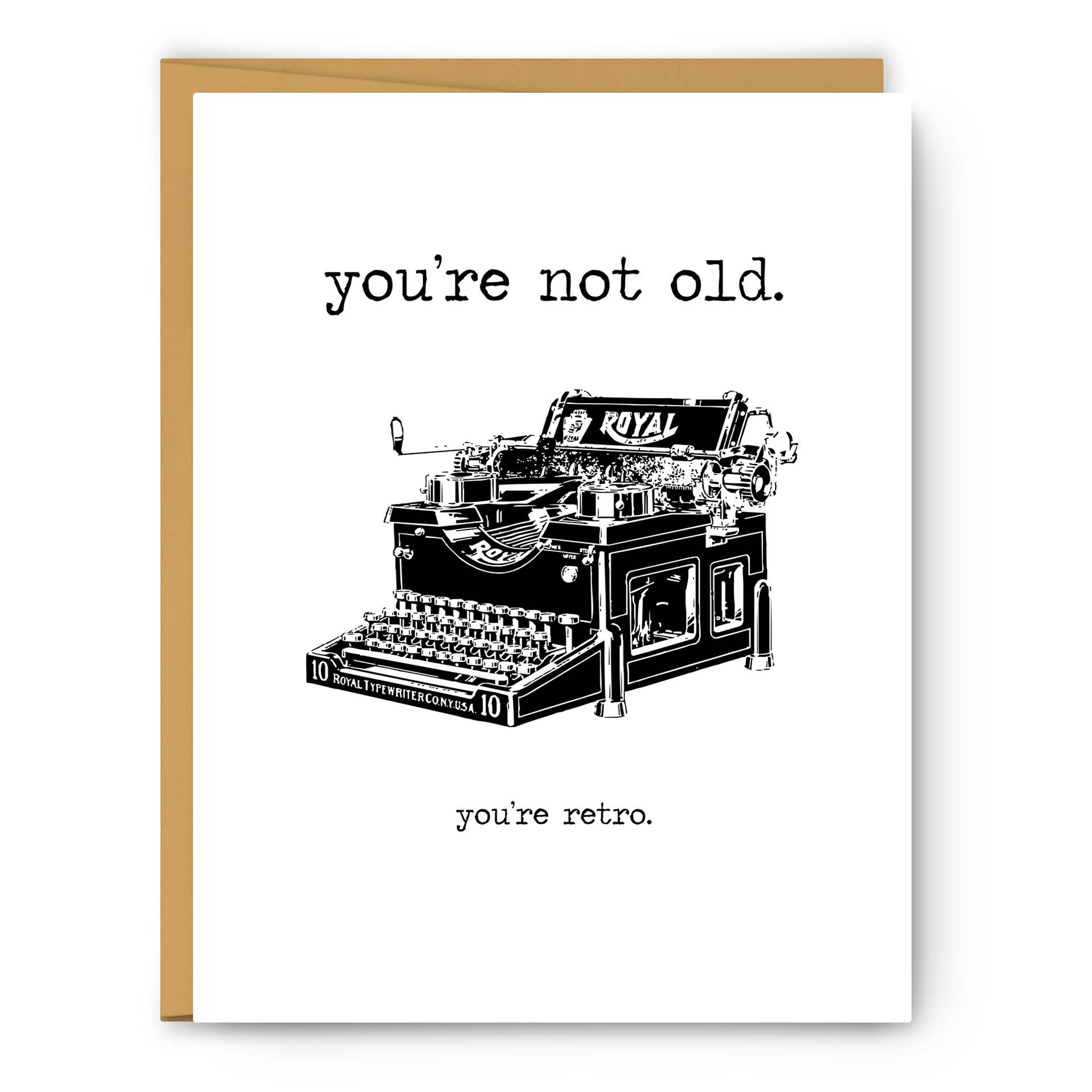 Serif - Wholesale Birthday Card - You're not old you're retro - Greeting Card0