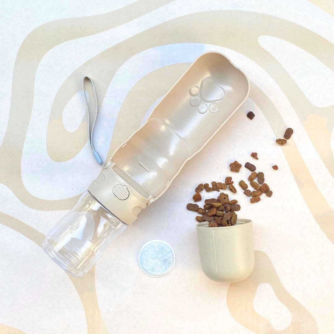 Tilley + Me – wholesale Pet water bottle – Dog – 2-in-1 Pet Water Bottle with Treat Compartment - 350ml2