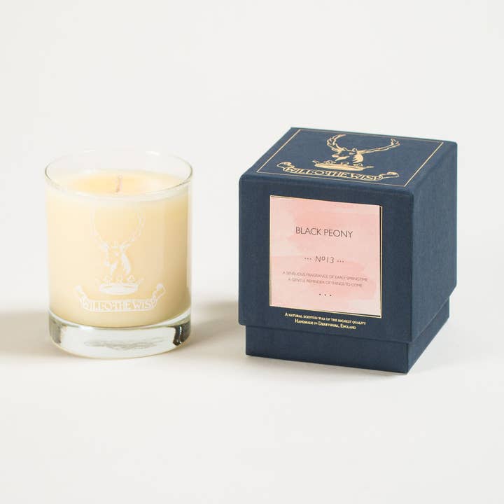 Vela Tarro Peonía Negra Nº 13 para venta al por mayor de Will O The Wisp Candles