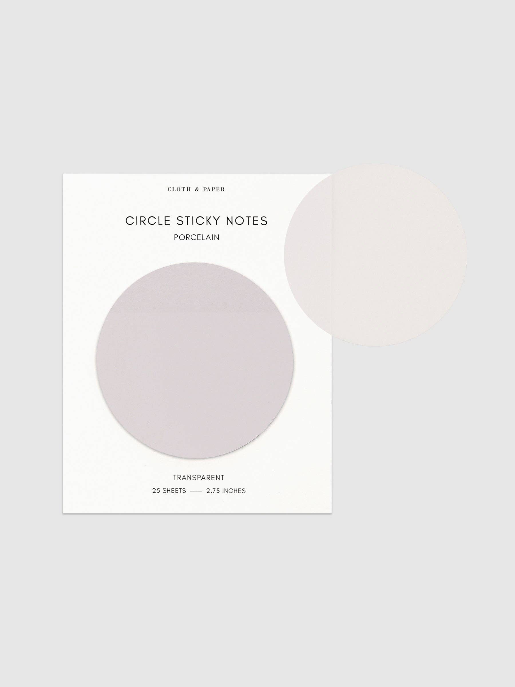 Cloth & Paper - Wholesale Sticky notes - Transparent Circle Sticky Notes27