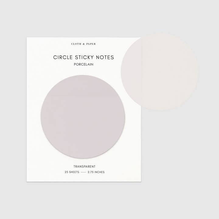 Cloth & Paper - Wholesale Sticky Notes - Transparent Circle Sticky Notes23