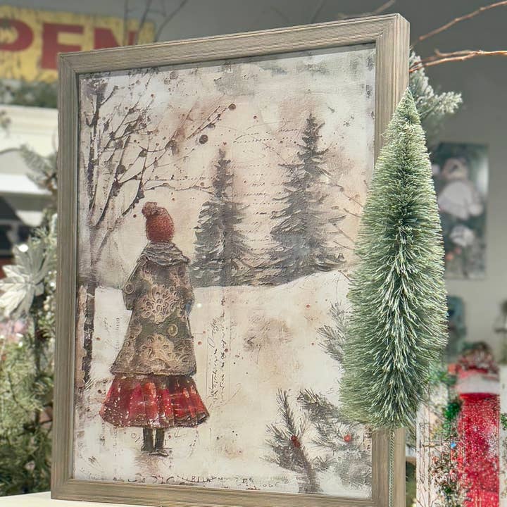 Collins Painting & Design - Wholesale Art Print - FR-4023 - Winter Walk Collage Christmas Frame