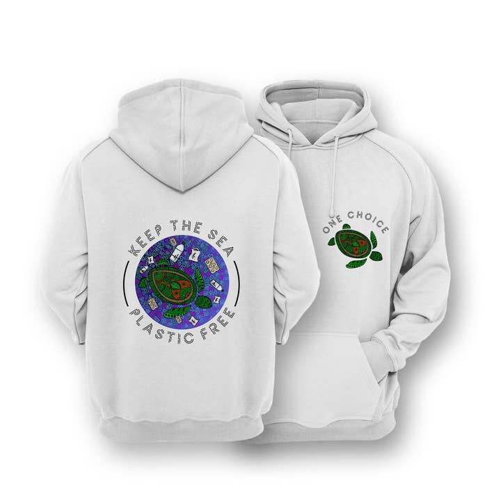 Sustainable Hoodie - Keep The Sea Plastic Free for wholesale by One Choice Apparel