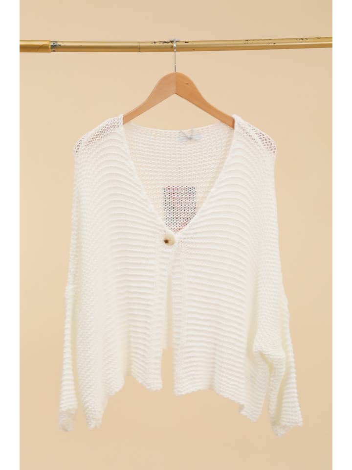 la maison des fibres naturelles - Wholesale Knit Sweater - Women's - Oversized cotton knit cardigan 1669 100% cotton