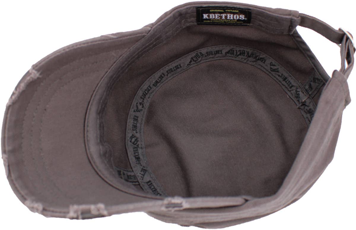 KBETHOS – wholesale Baseball cap – Men's – Distressed Army Cap (Adjustable)16