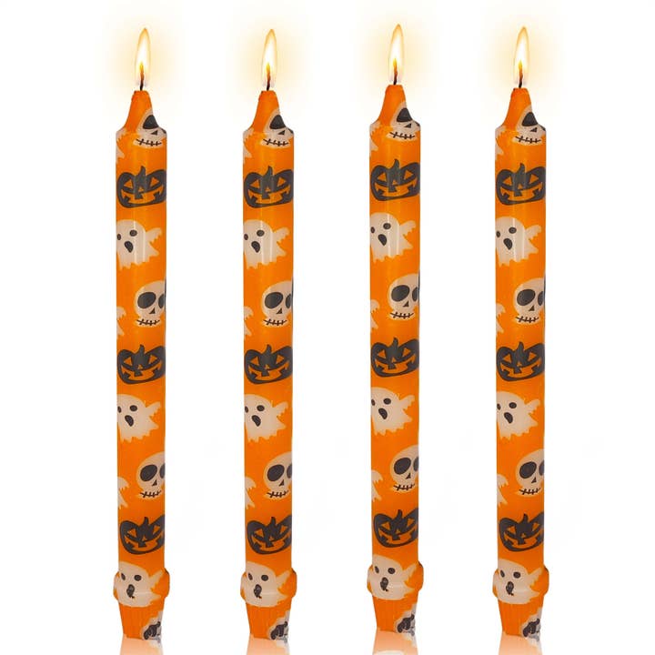 Candles Meta - Wholesale Tapered Candle/Candlestick - 4-Pack 10 inch Halloween Taper Candles