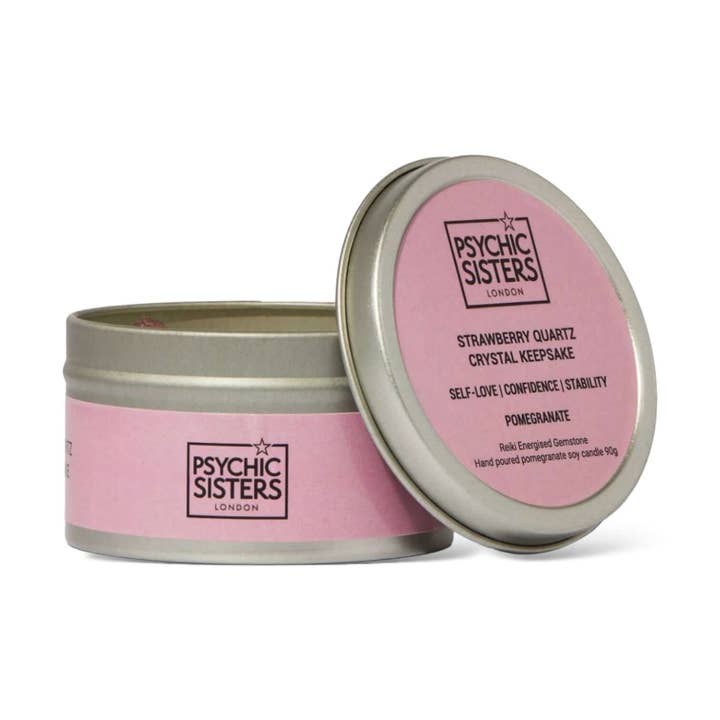 Vela de Lata de Cuarzo Fresa – Granada para venta al por mayor de Psychic Sisters