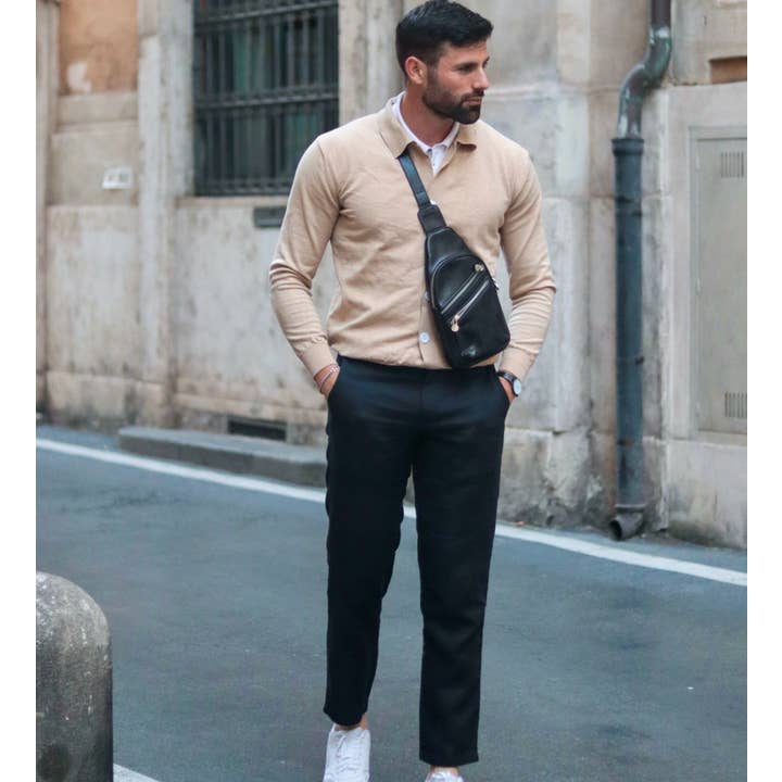 Time Resistance – Mala de tiracolo – Homem por atacado – Mala de Couro a Tiracolo - Catch-2214