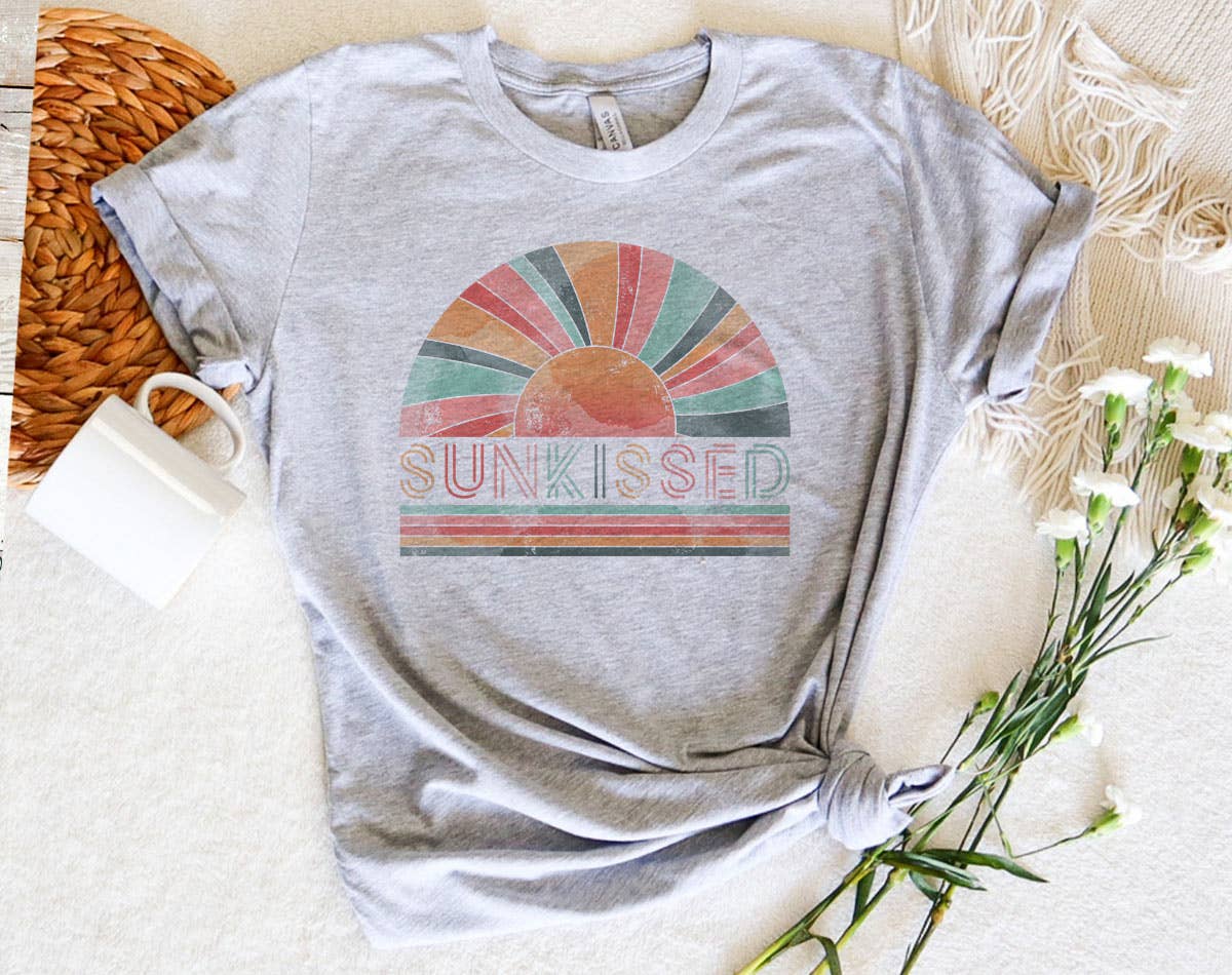 House Of Rodan - Vente T-shirt à imprimés – femme - Sunkissed Rainbow - T-shirt de vacances sur la plage4