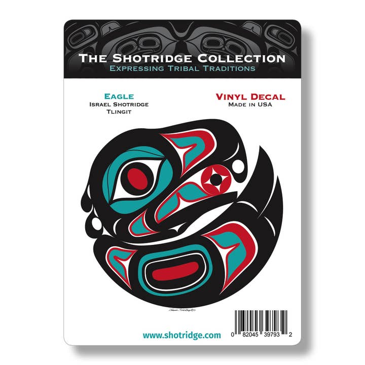 Autocollant en vinyle Eagle (paquet de 12) pour la vente par The Shotridge Collection