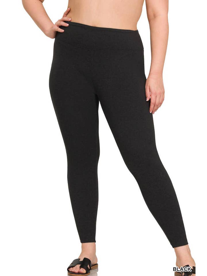 Vanilla Monkey - Wholesale Pants - Women's - Plus Microfiber Soft Waistband Full Length Leggings6