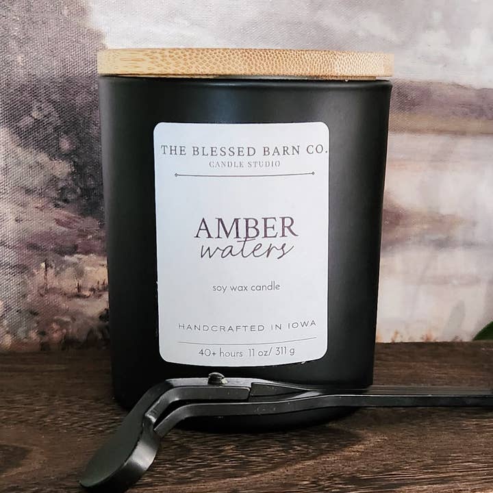 Amber Waters Wood Wick for wholesale by The Blessed Barn Co.