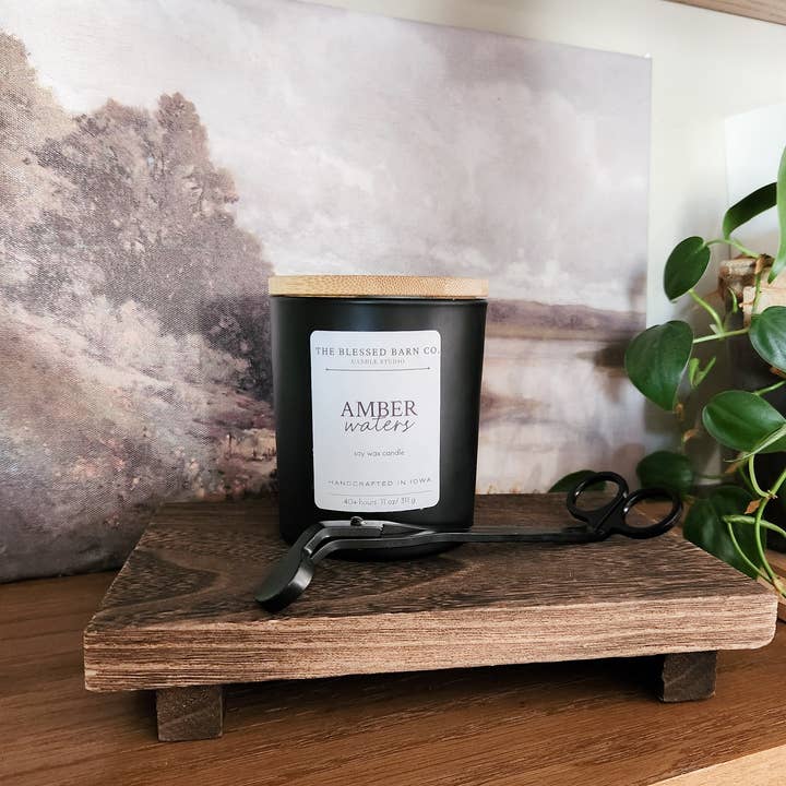 Amber Waters Wood Wick for wholesale by The Blessed Barn Co.