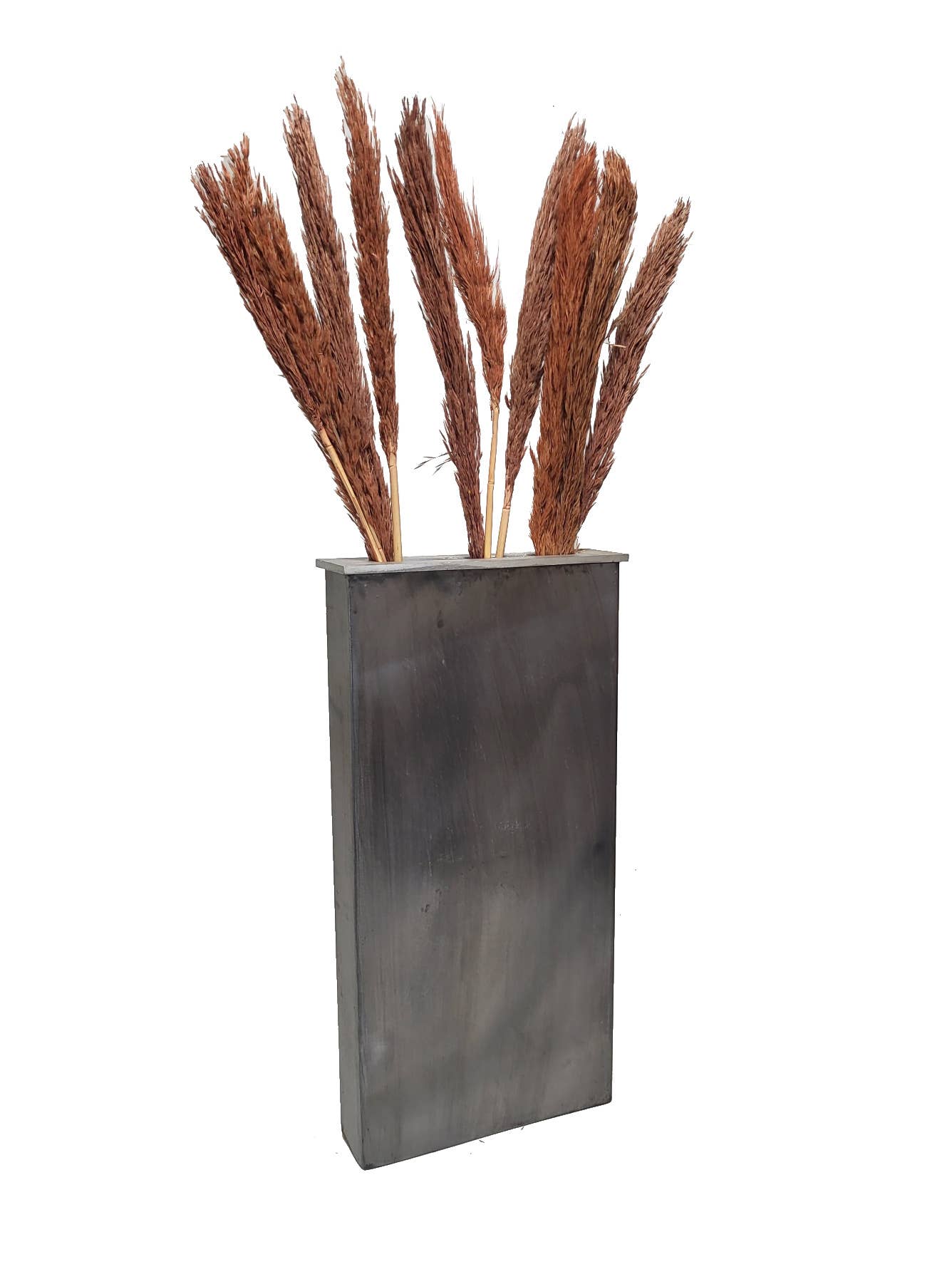 NHP International - Wholesale Vase - Grey metal industrial vases 45,5cm1