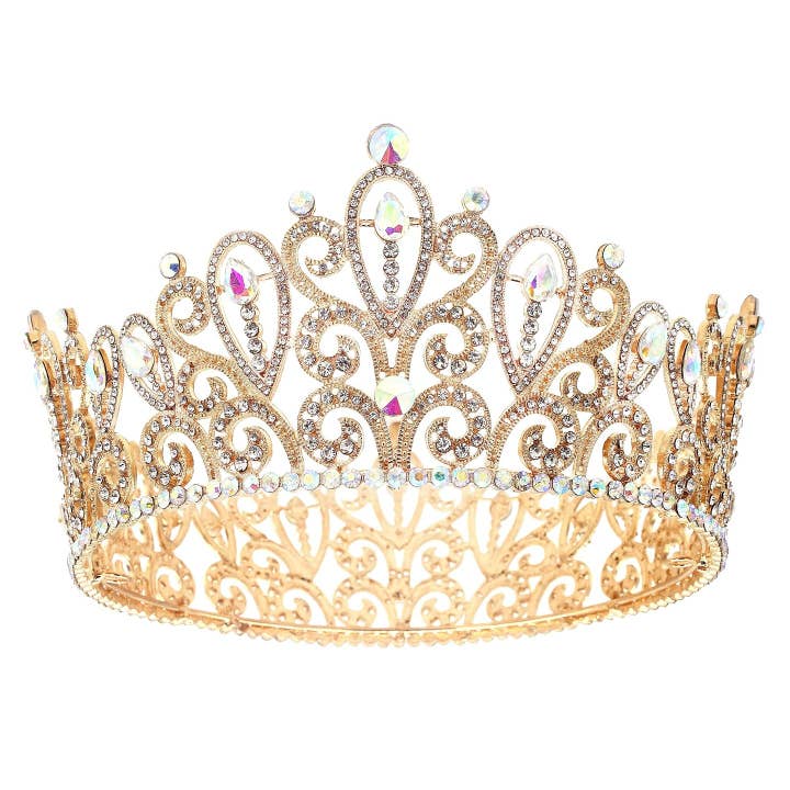 Paisley Inspired Rhinestone Crown for wholesale by Diacly