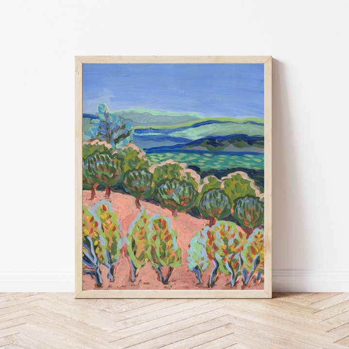 California Wine Country Print for wholesale by El Baker Art