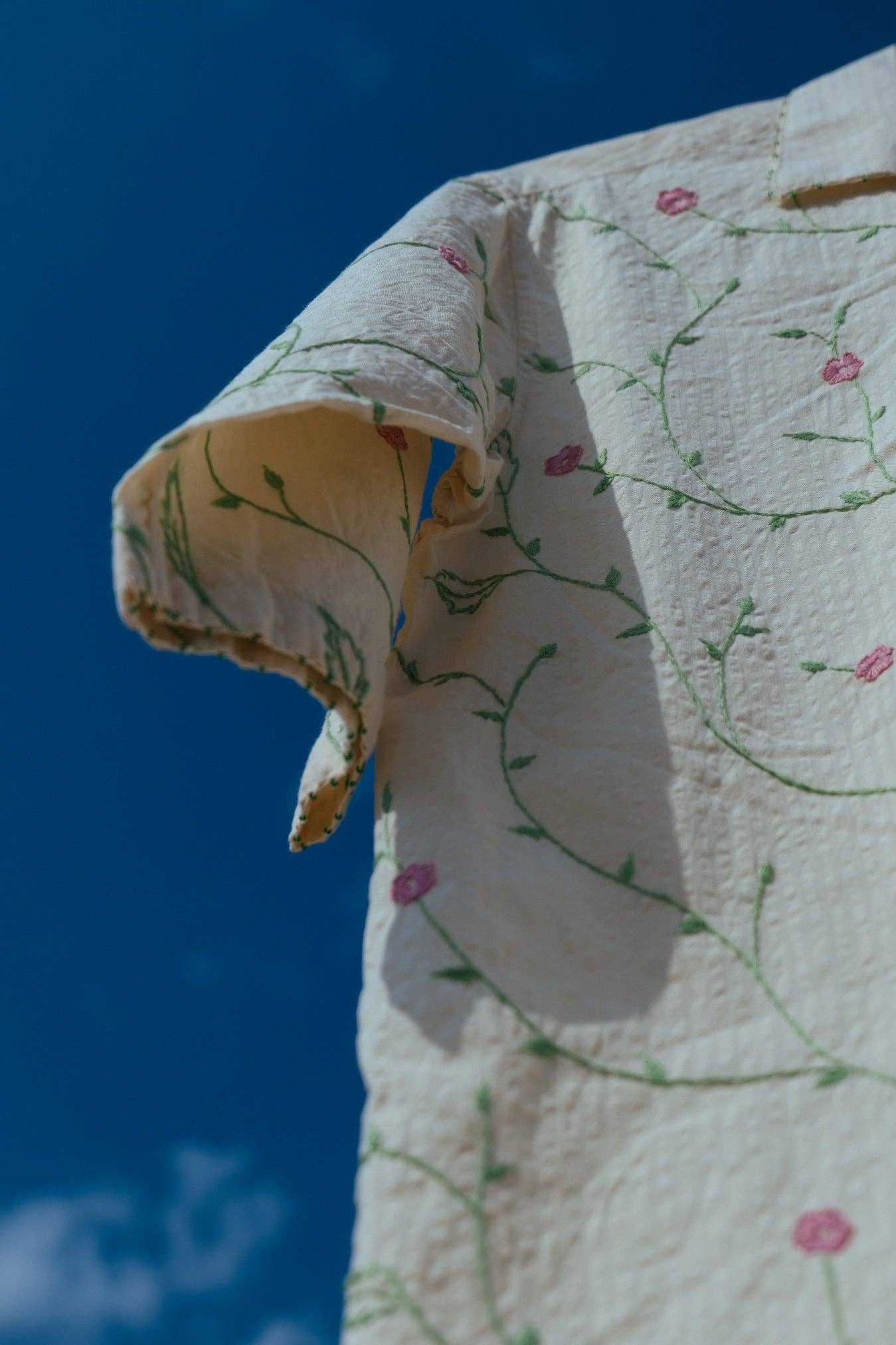 Choyal - Fair Trade Unisex Clothing - Wholesale Button Down Shirt - Unisex - UNISEX FLORAL EMBROIDERY SHIRT IN 100% COTTON5